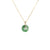 Natural Imperial Green with White Jade Disc Necklace - Kandy Disc