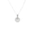 18K White Jade Disc Necklace - Kandy Disc