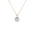 Natural Bluish Green Jadeite Pendant - Kandy Disc