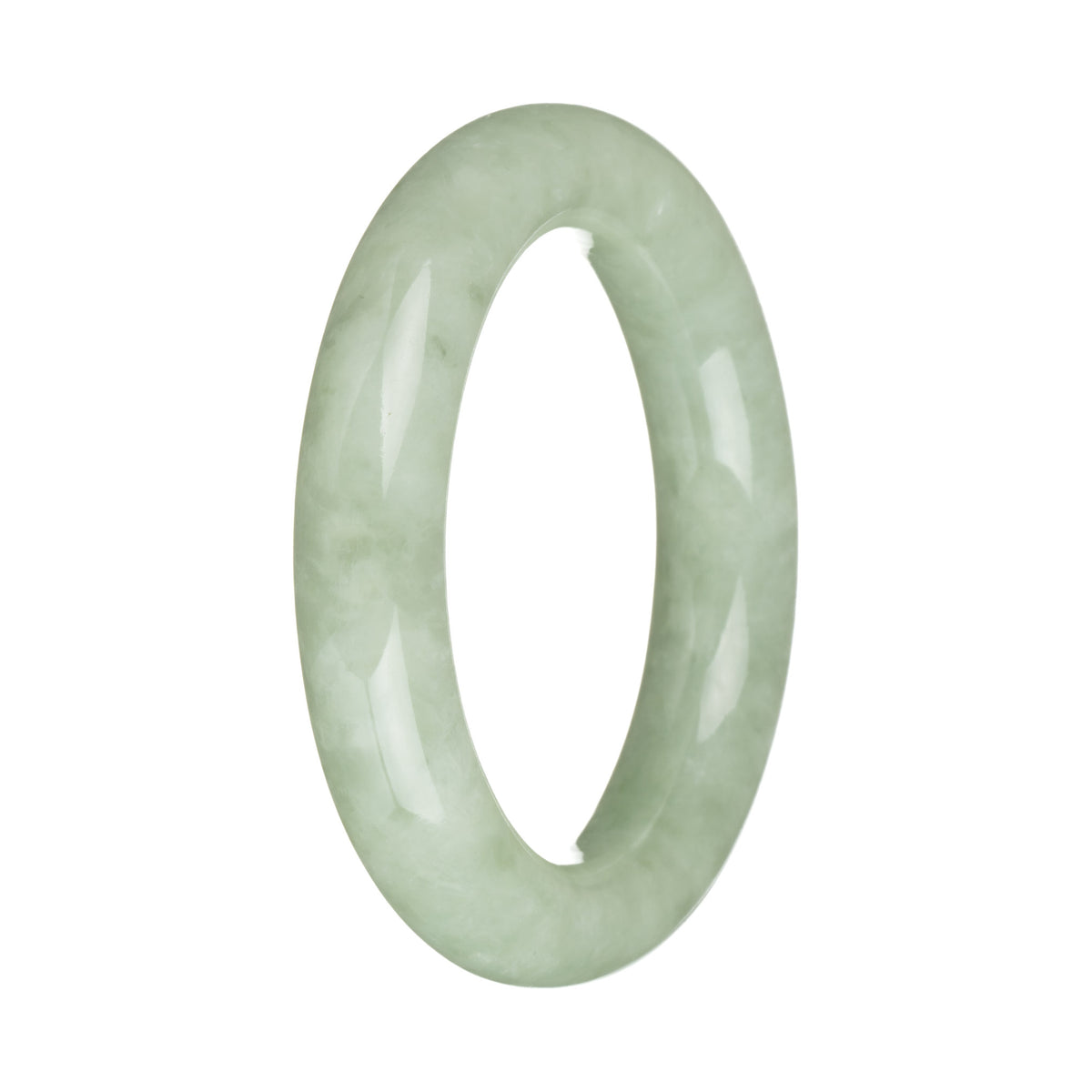 53.3mm Green Jade Bangle Bracelet