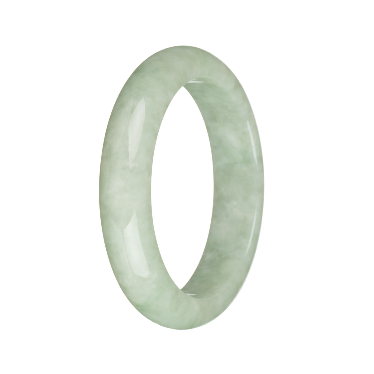 54.5mm Green Jade Bangle Bracelet