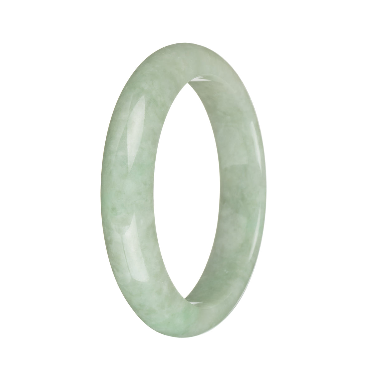 57.5mm Green Jade Bangle Bracelet