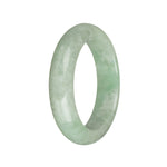 51.6mm Green with Appel Green Patterns Jade Bangle Bracelet