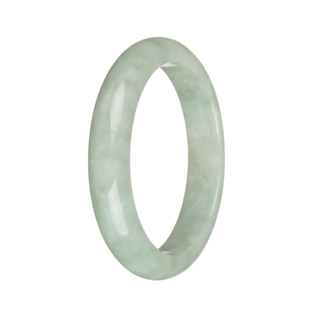 57.3mm Pale Green Jade Bangle Bracelet