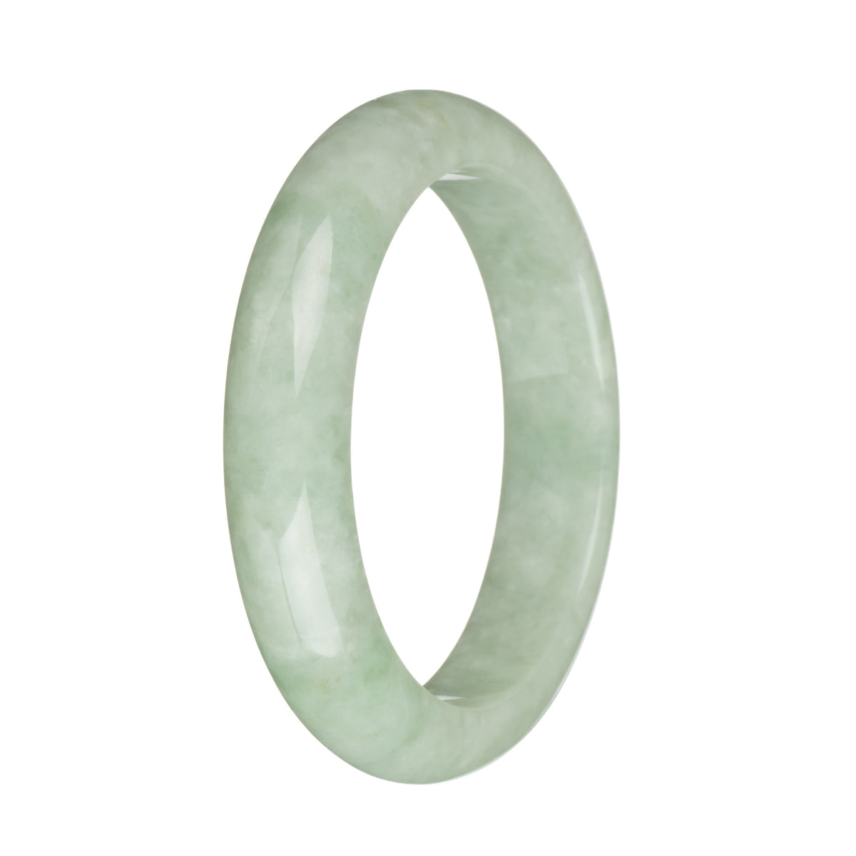 58.4mm Green Jade Bangle Bracelet