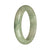 57.4mm Green and White Jade Bangle Bracelet