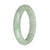 58.3mm Pale Green with Apple Green Jade Bangle Bracelet