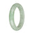 58.3mm Pale Green with Apple Green Jade Bangle Bracelet