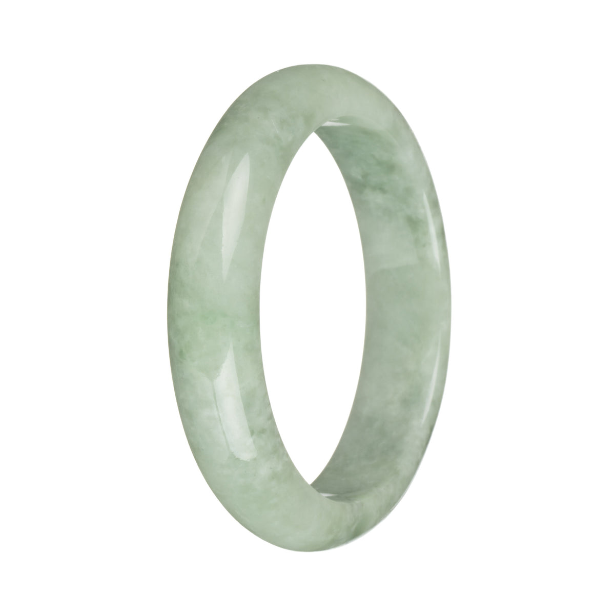 58.1mm Light Green Jade Bangle Bracelet