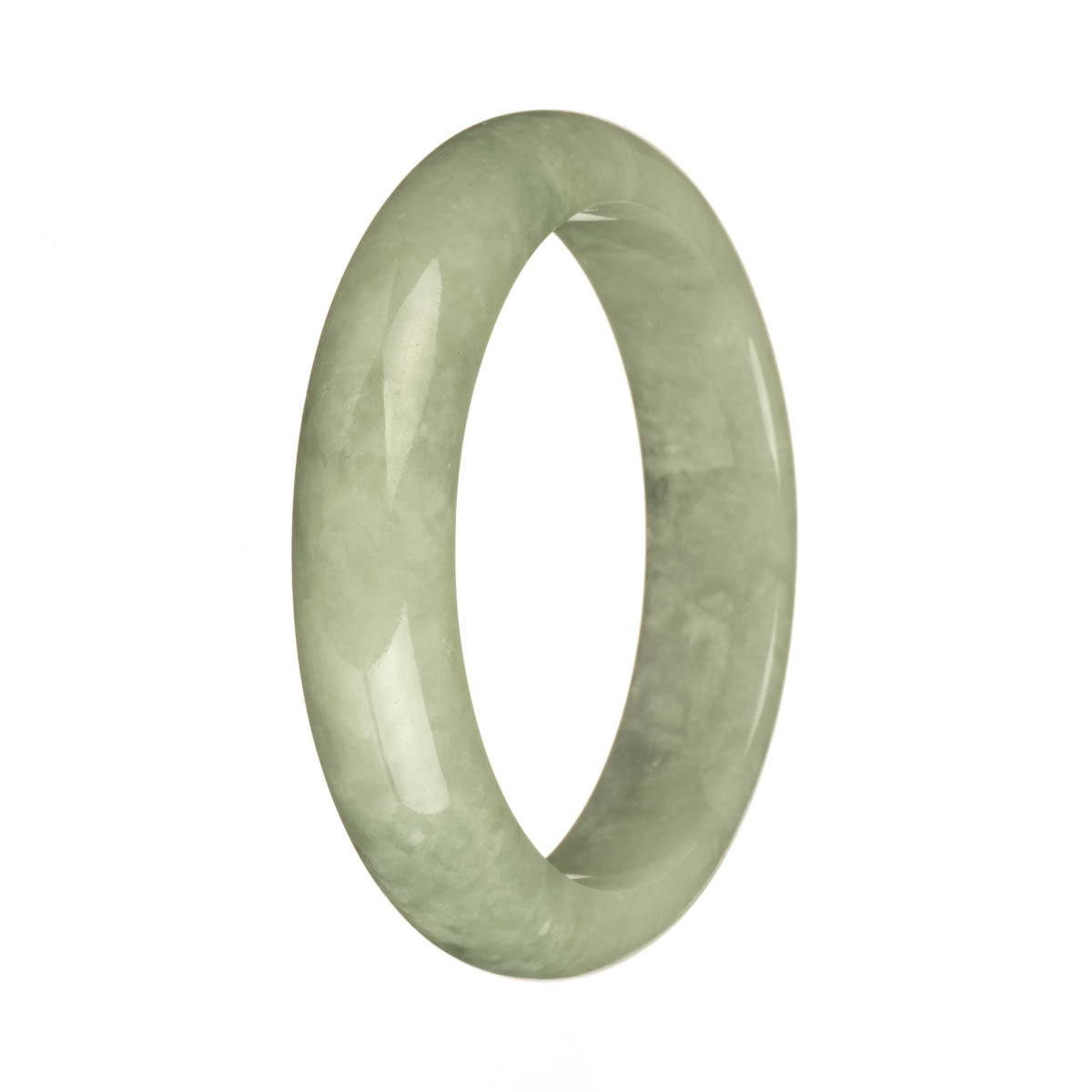 58.1mm Light Green Jade Bangle Bracelet