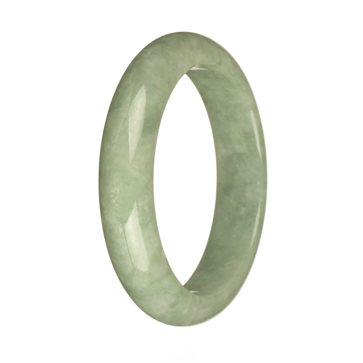 58.9mm Light Green Jade Bangle Bracelet