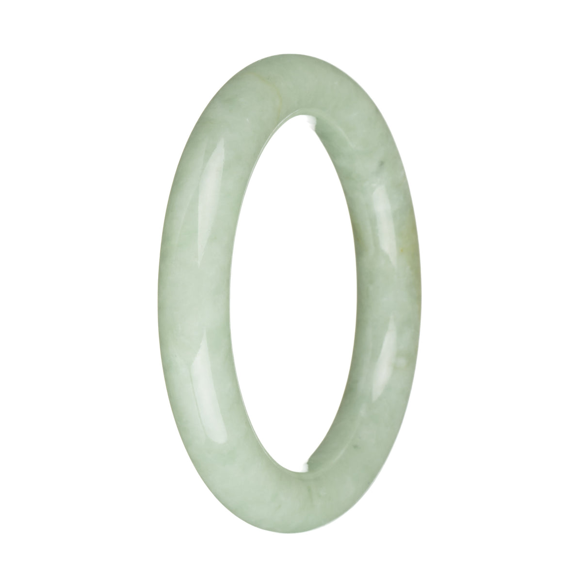 56.2mm Green Jade Bangle Bracelet