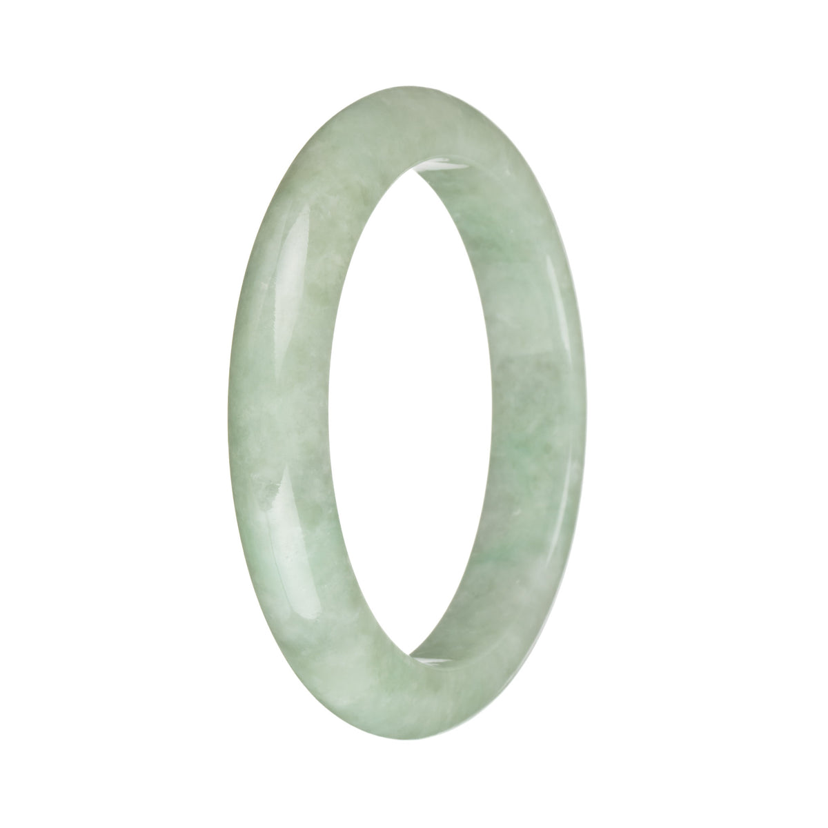 57.5mm Light Green Jade Bangle Bracelet