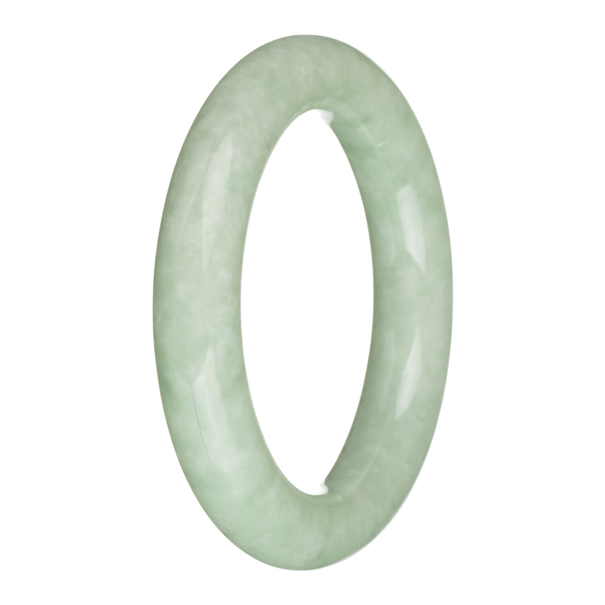 58.4mm Light GreenJade Bangle Bracelet