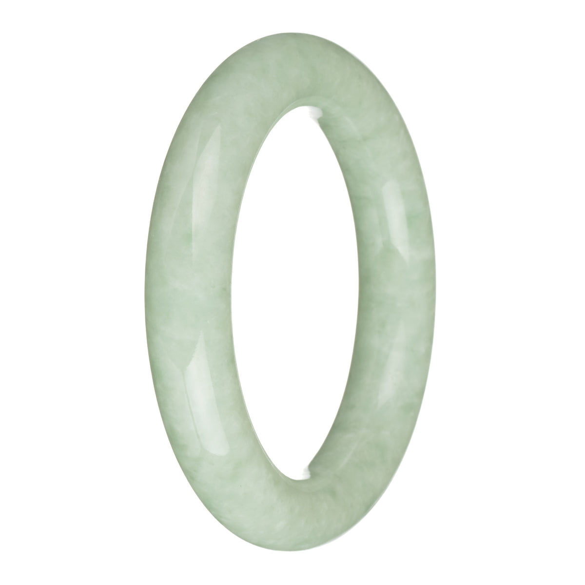 58.4mm Light GreenJade Bangle Bracelet