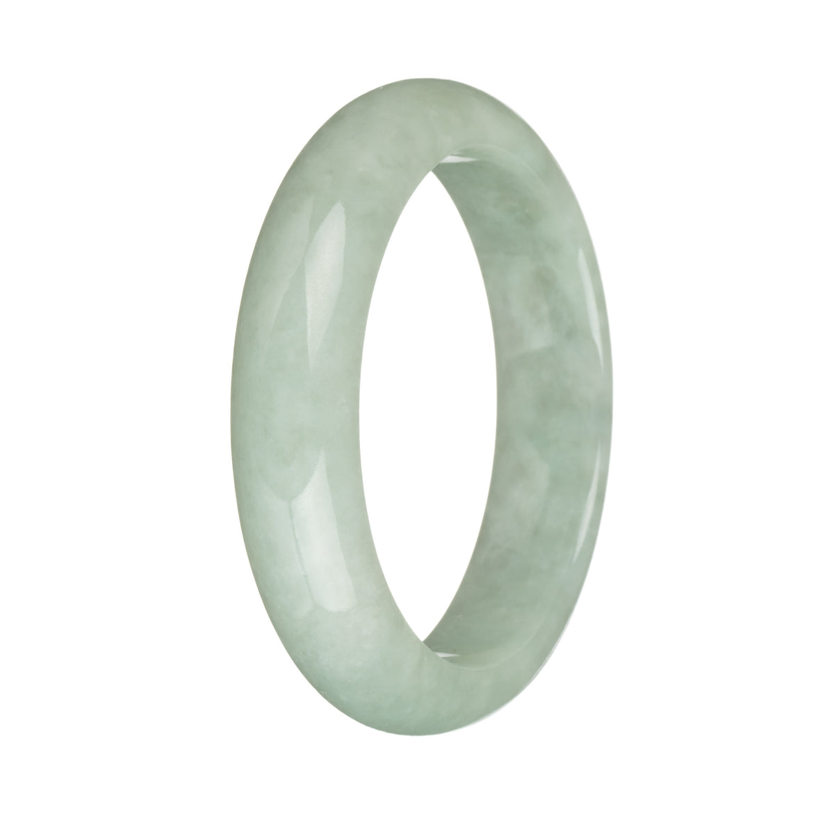 57.3mm Pale Green Jade Bangle Bracelet