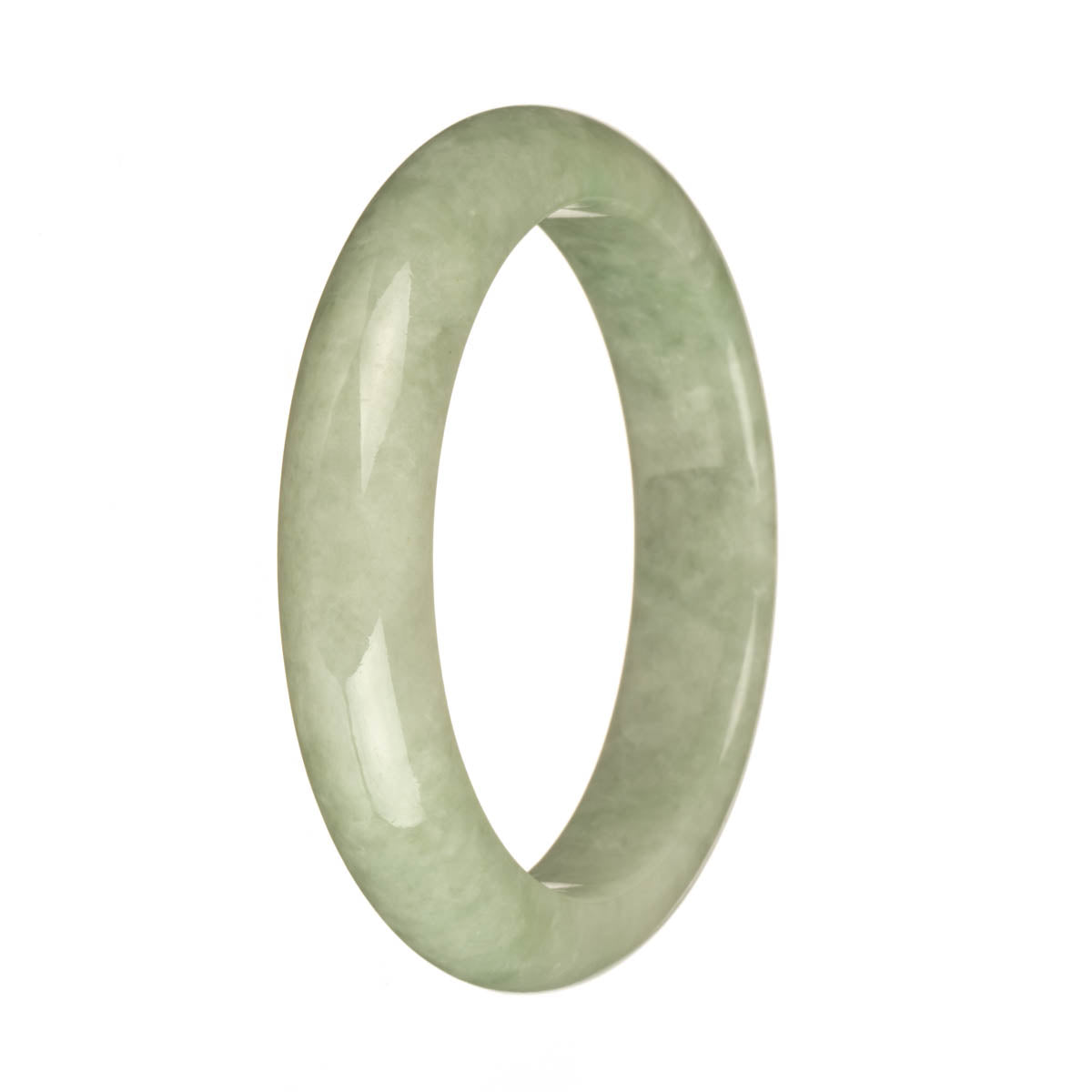 59.3mm Light Green Jade Bangle Bracelet