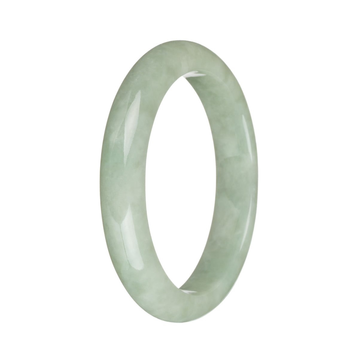 58.1mm Light Green Jade Bangle Bracelet