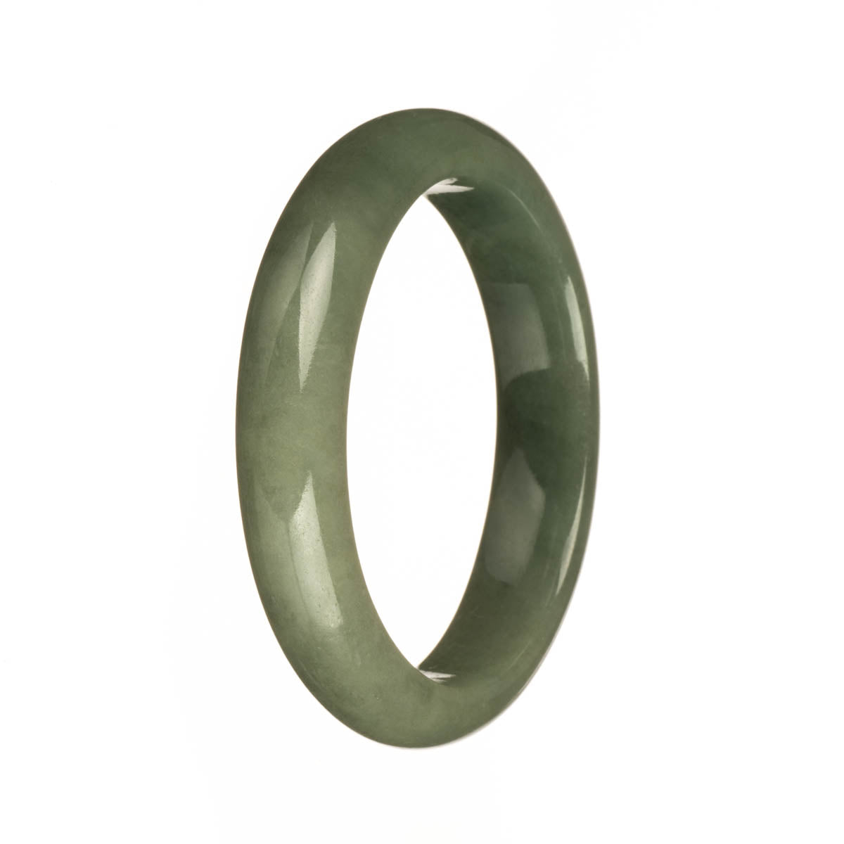 55.3mm Green Jade Bangle Bracelet