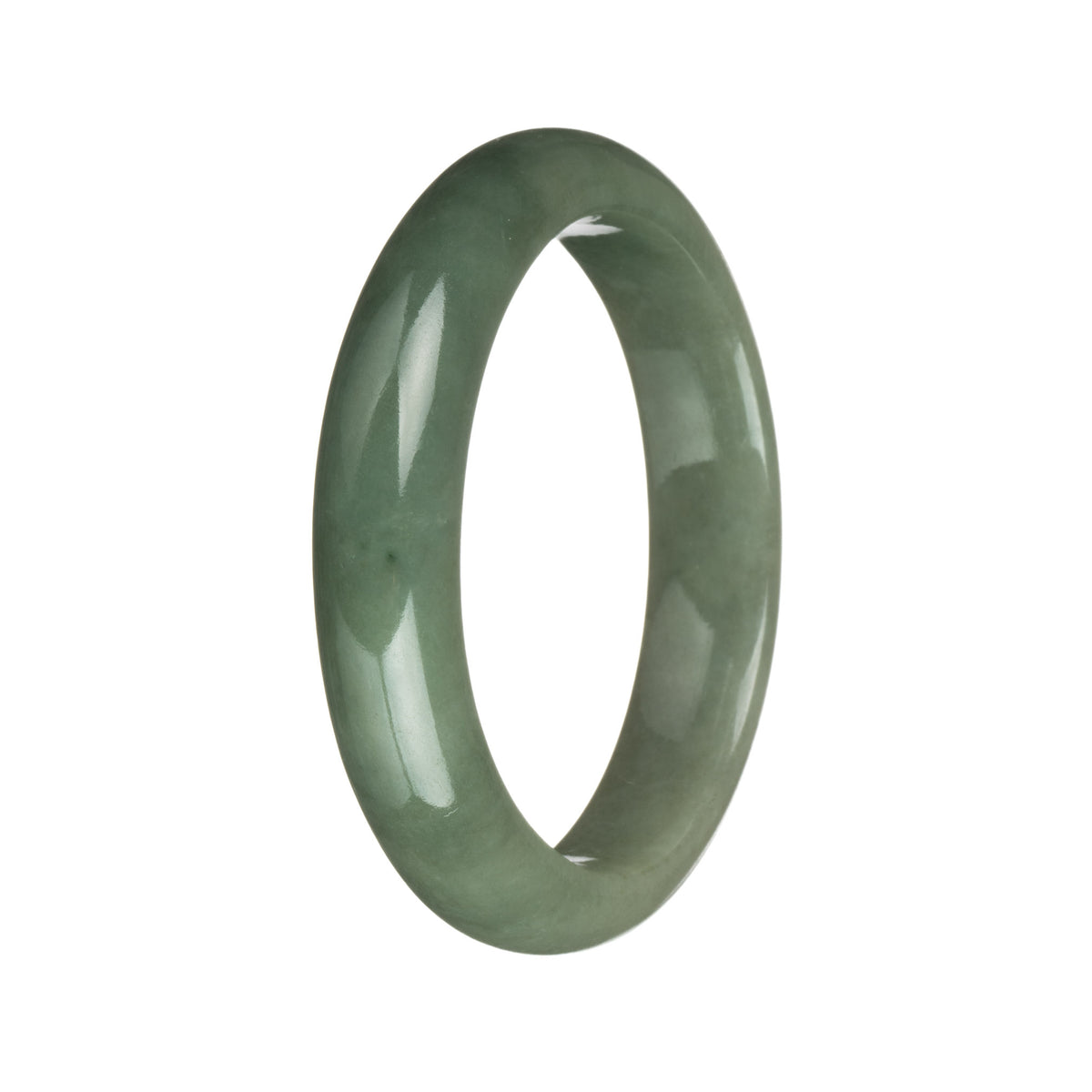 55.3mm Green Jade Bangle Bracelet