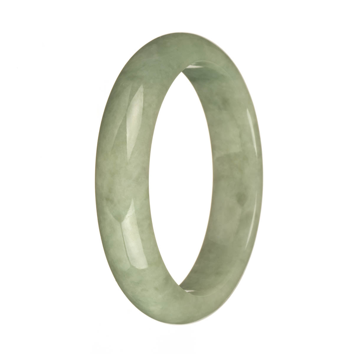 61.2mm Light Green Jade Bangle Bracelet