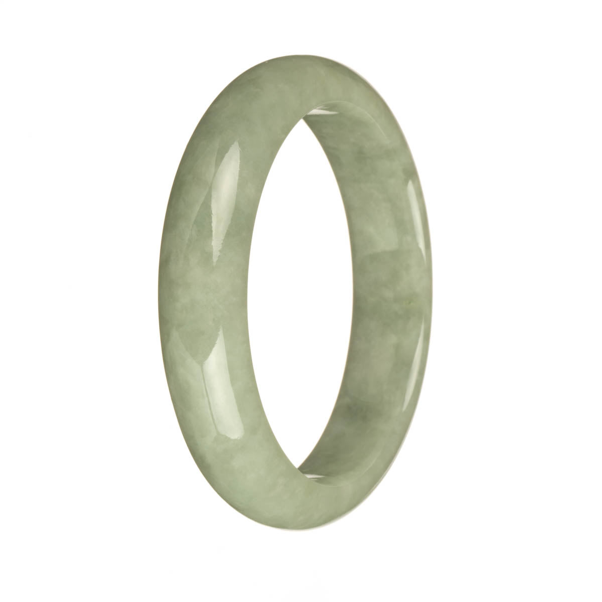58.2mm Light Green Jade Bangle Bracelet