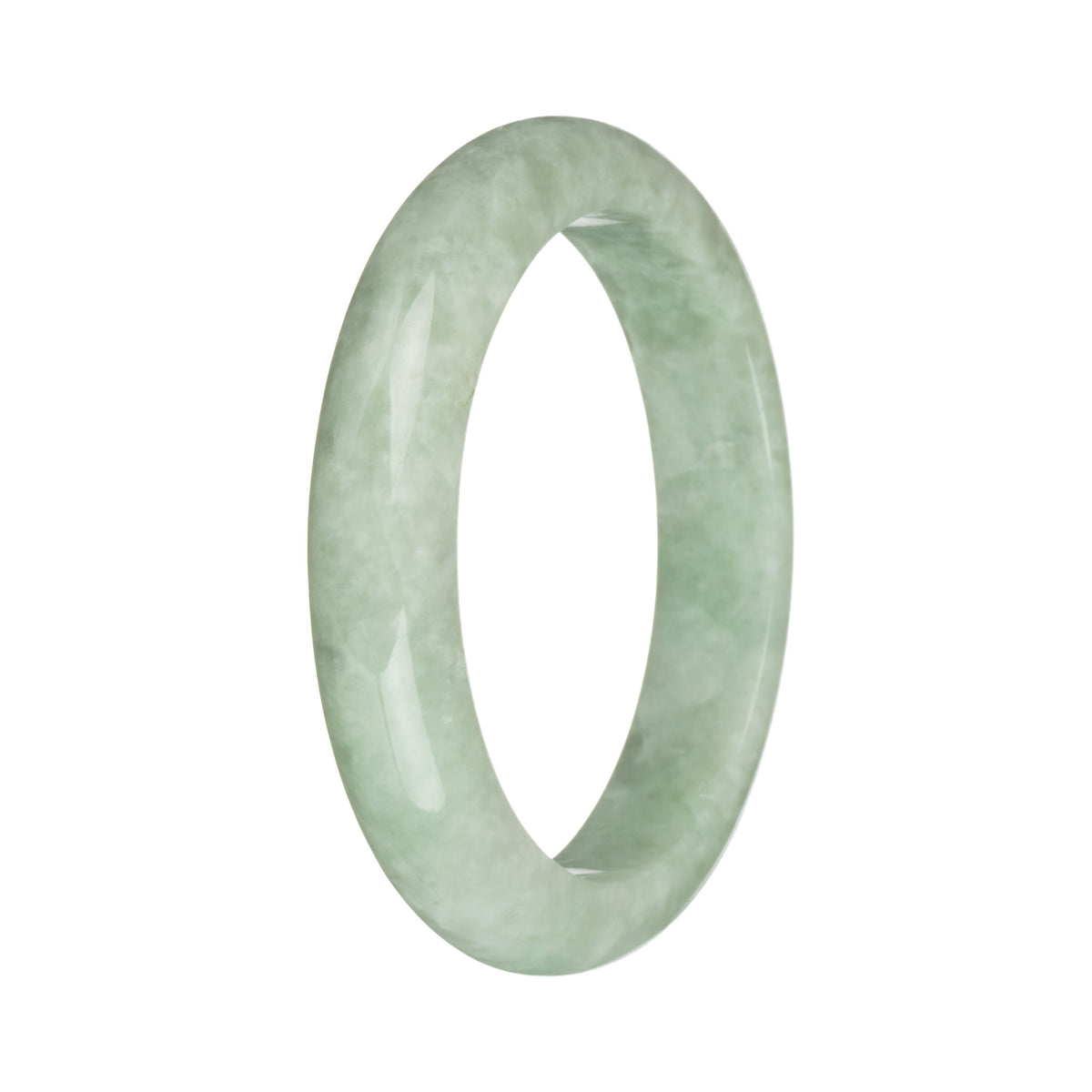 56.7mm Green Jade Bangle Bracelet