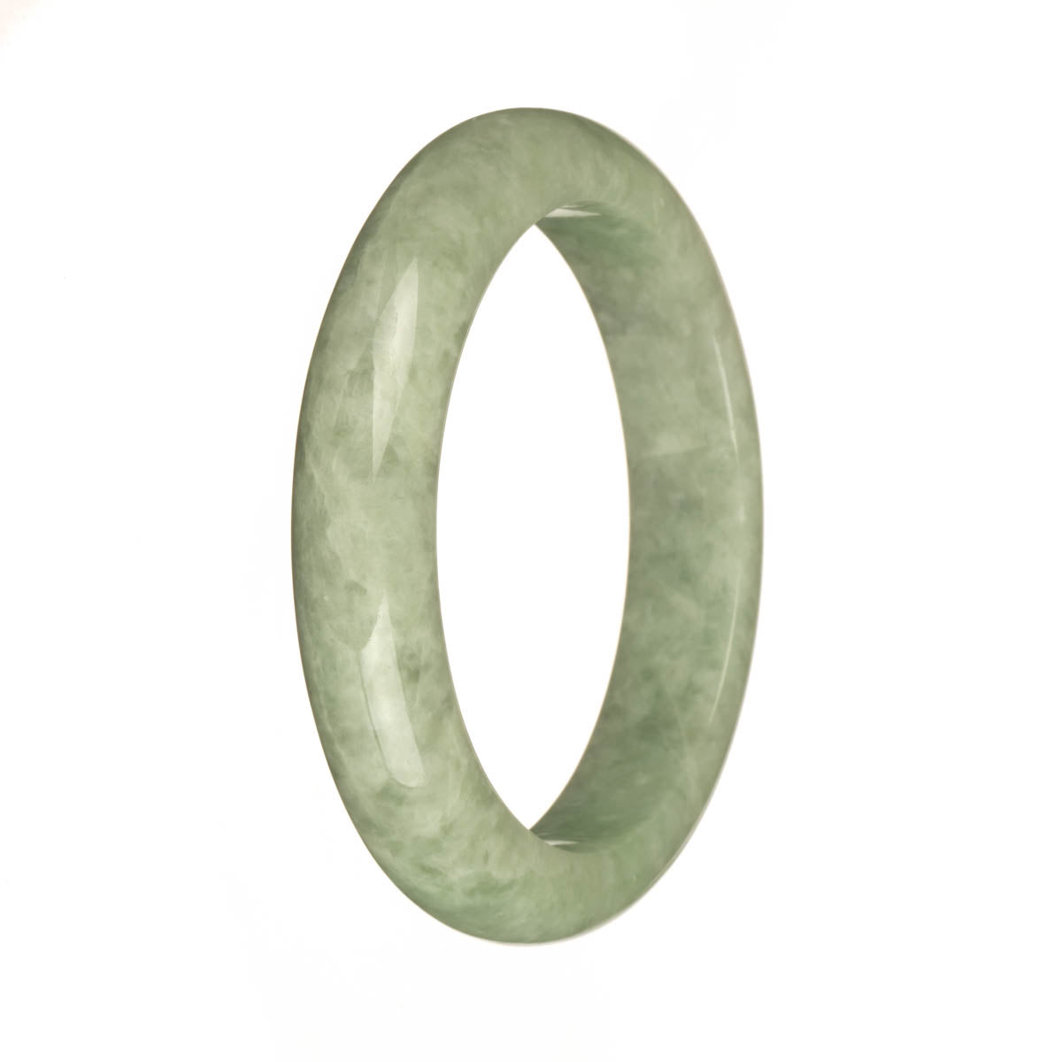 56.7mm Green Jade Bangle Bracelet