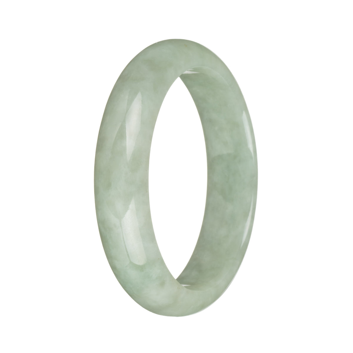 58.3mm Light Green Jade Bangle Bracelet