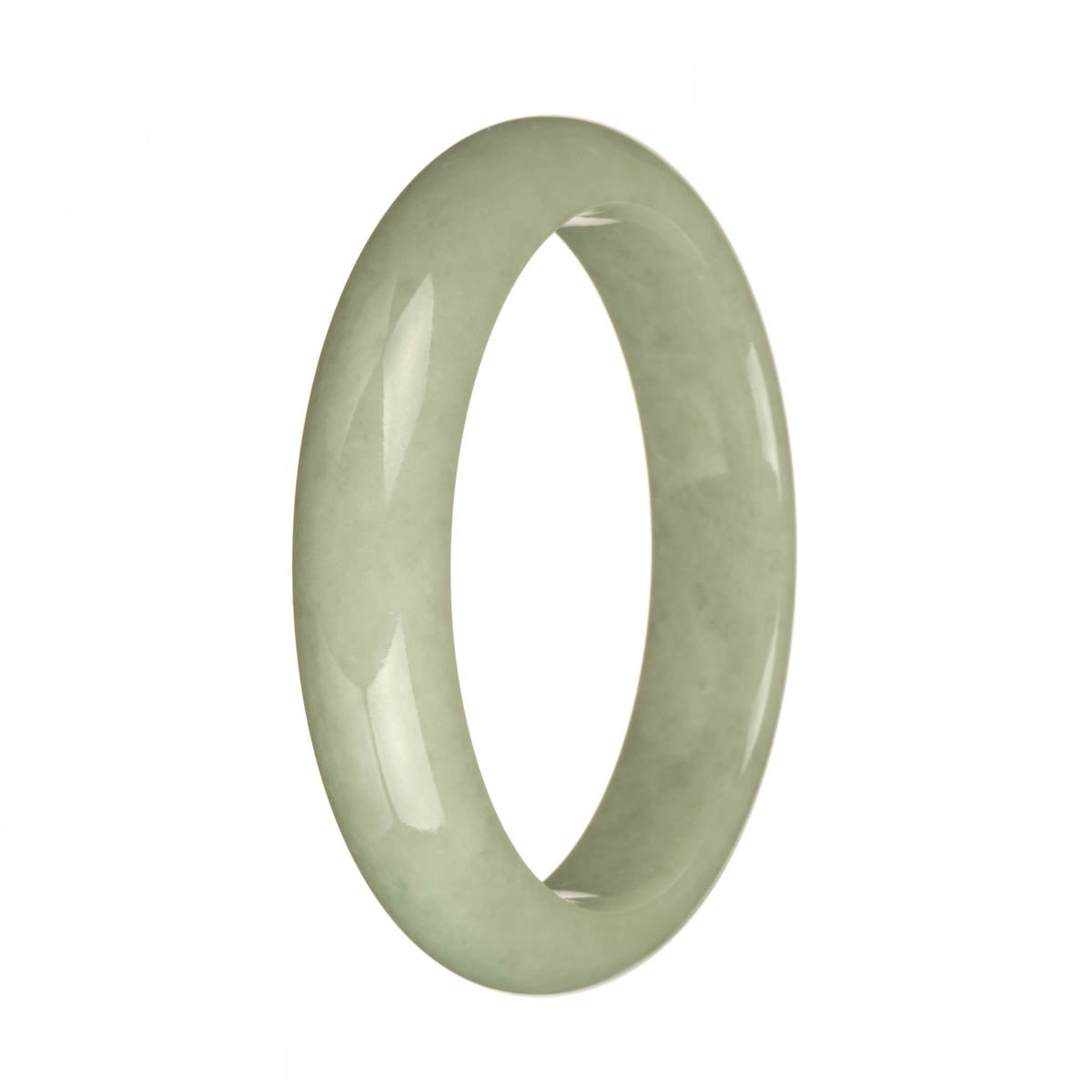 59.2mm Light Green Jade Bangle Bracelet