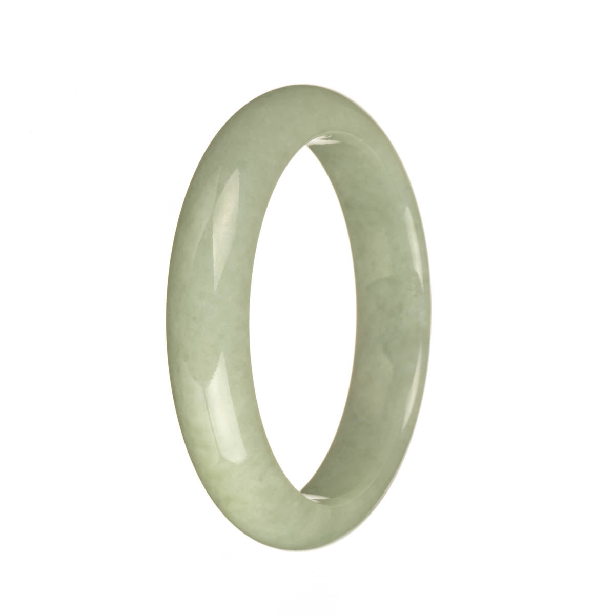 55.5mm Light Green Jade Bangle Bracelet