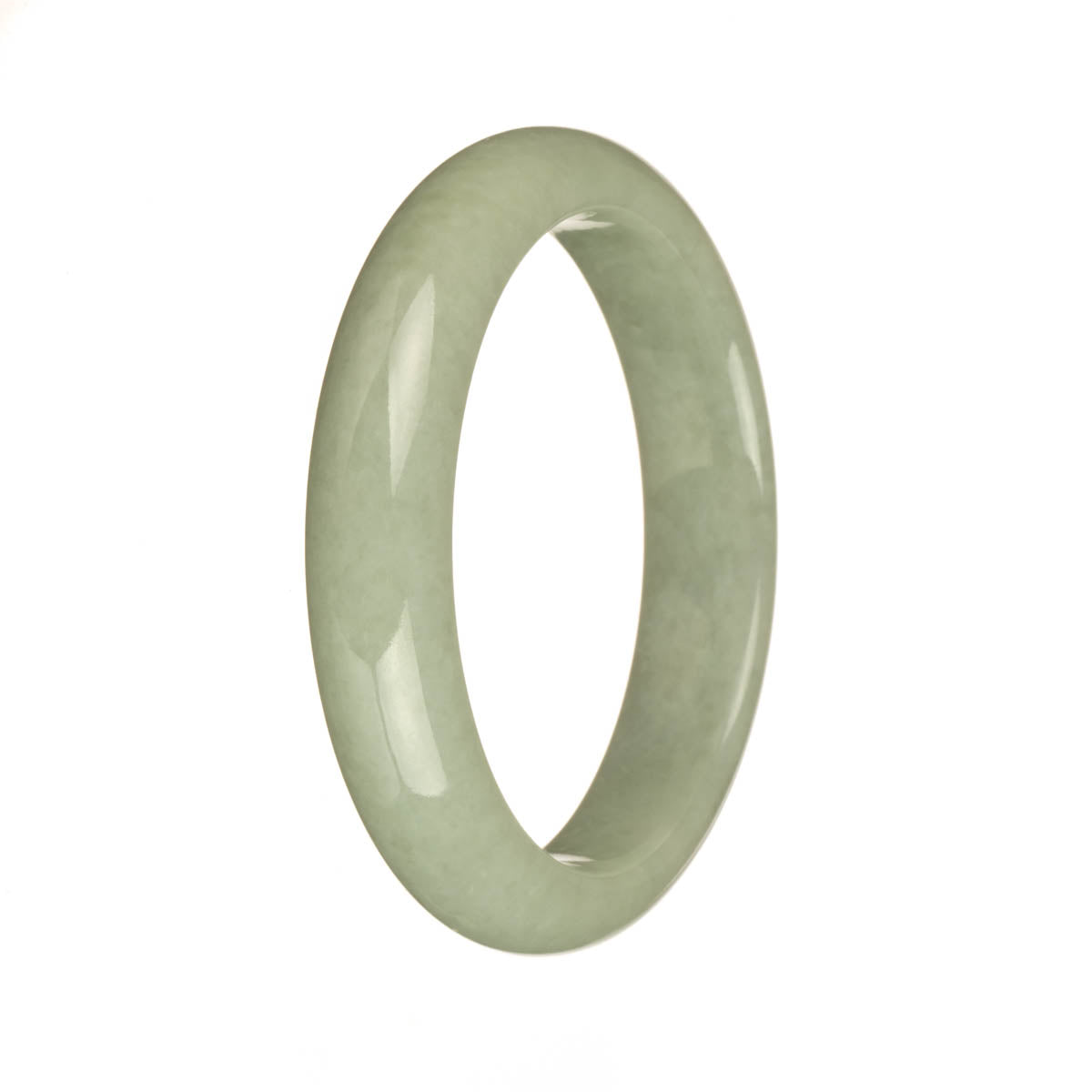 55.5mm Light Green Jade Bangle Bracelet