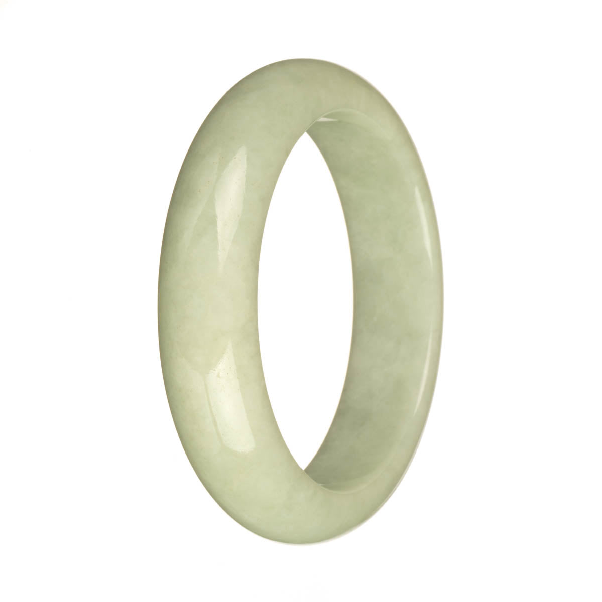 58.3mm Pale Green Jade Bangle Bracelet