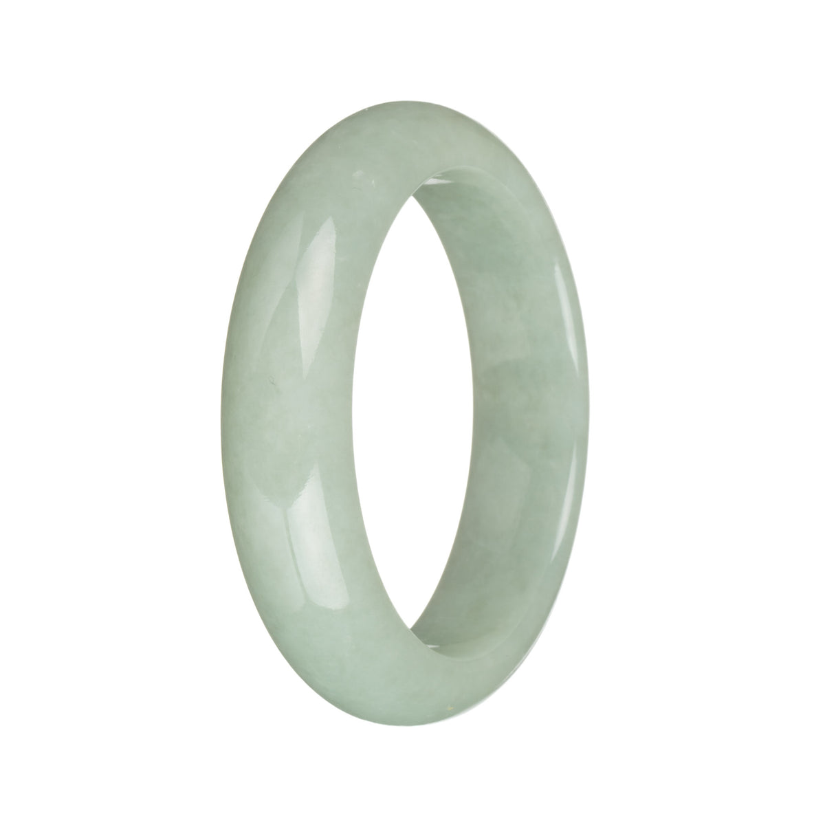 54.3mm Light Green Jade Bangle Bracelet