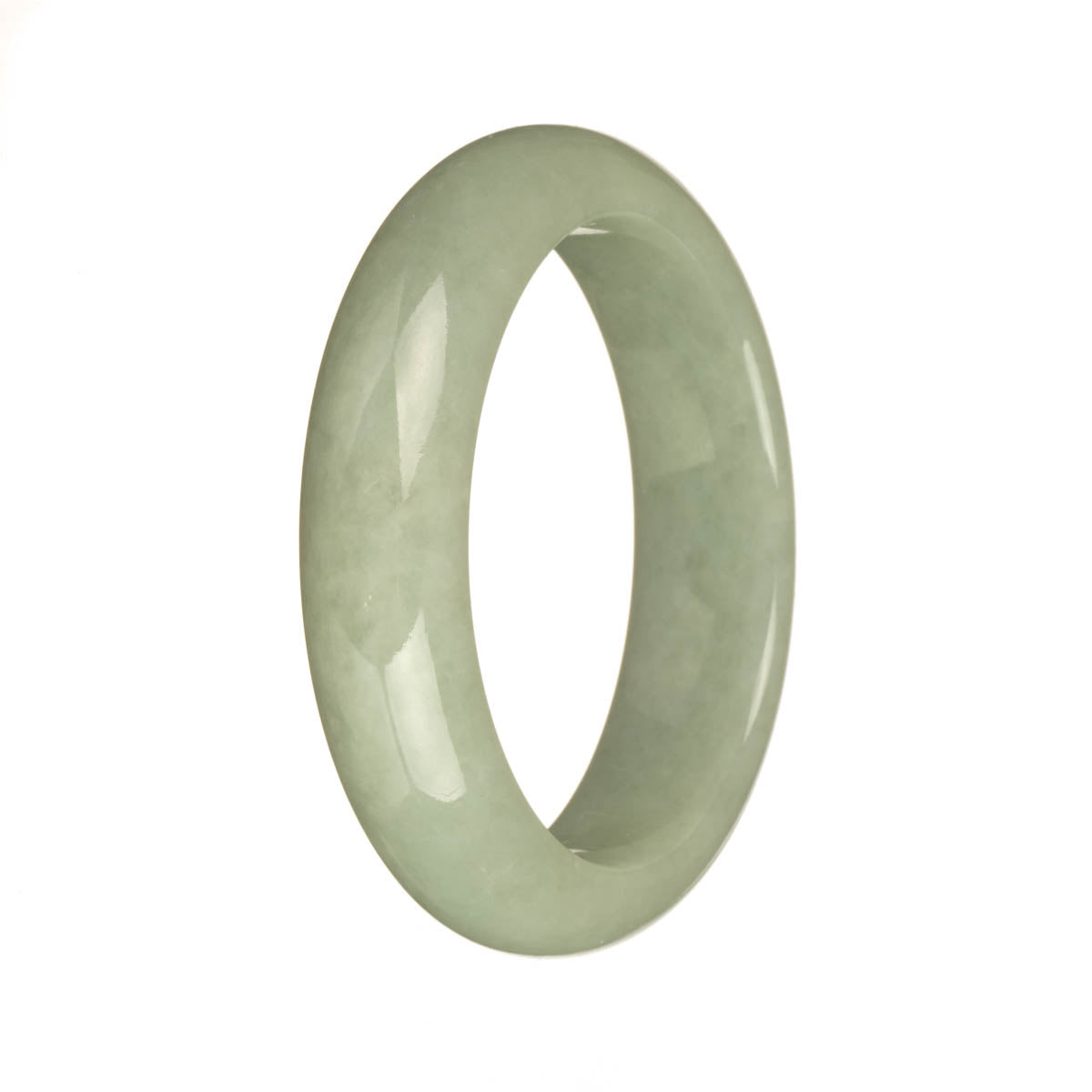 54.3mm Light Green Jade Bangle Bracelet