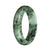 57.3mm Light Green with Dark Green Patterns, Lavender Patch and Apple Green Spots Jade Bangle Bracelet