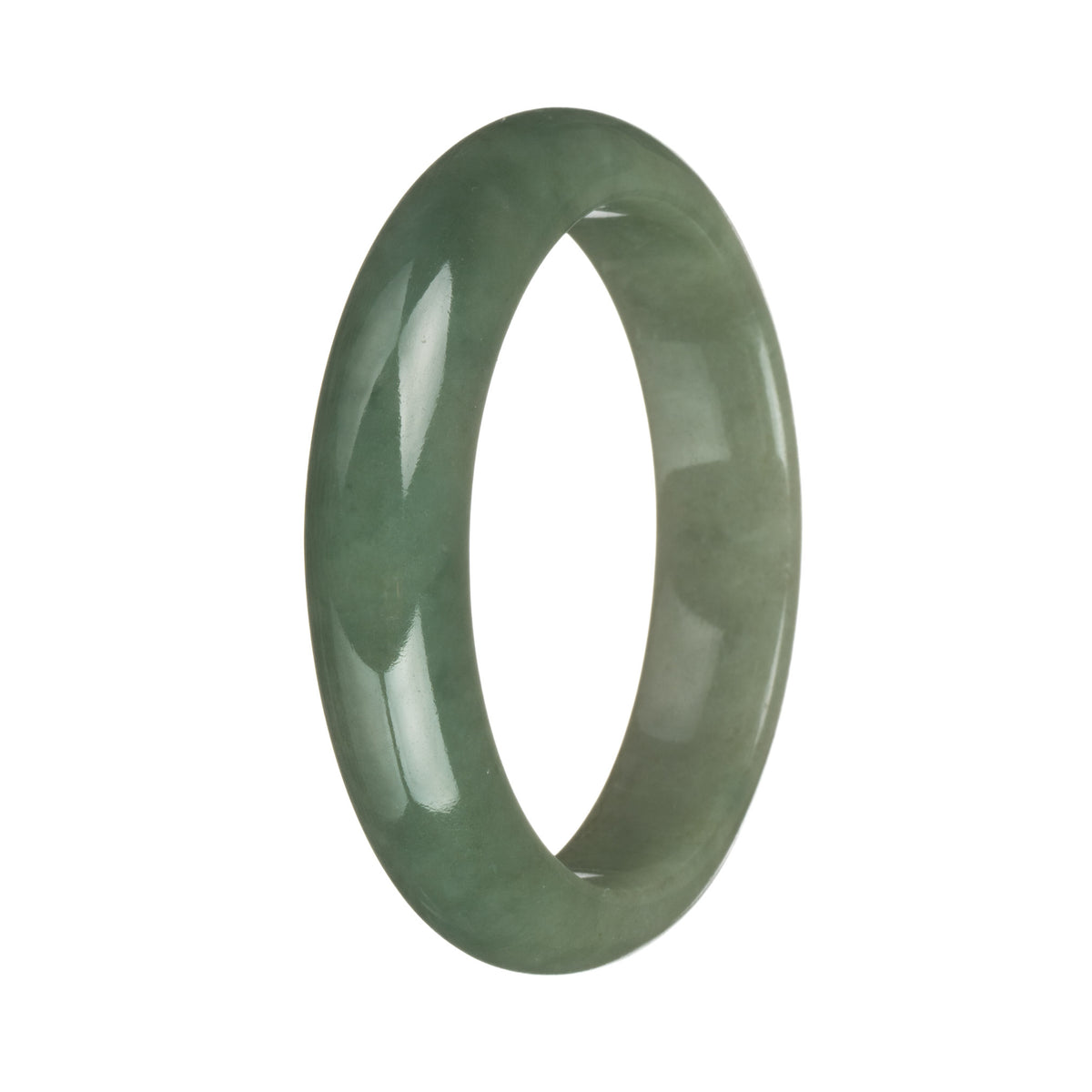 58.1mm Green Jade Bangle Bracelet