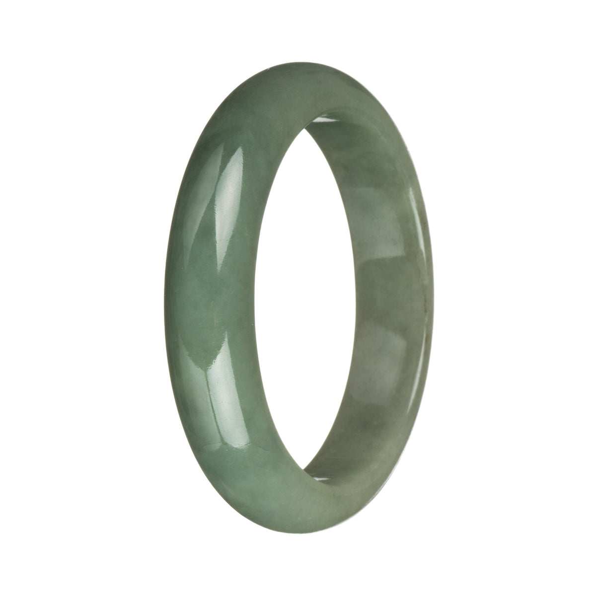 58.1mm Green Jade Bangle Bracelet