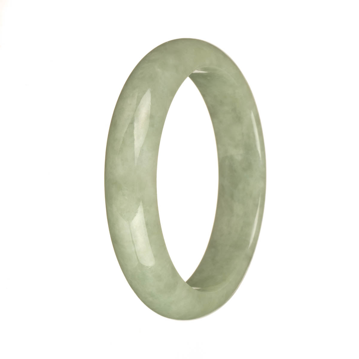 58mm Light Green Jade Bangle Bracelet