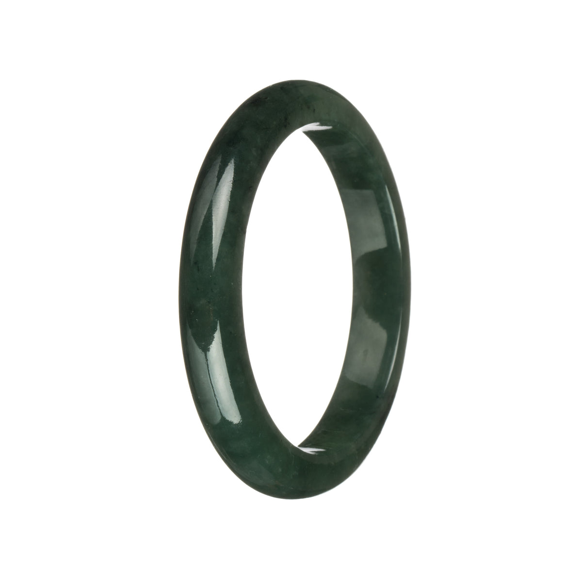 52.9mm Deep Green Jade Bangle Bracelet