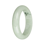 54.2mm Light Green with Dark Green Patch Jade Bangle Bracelet