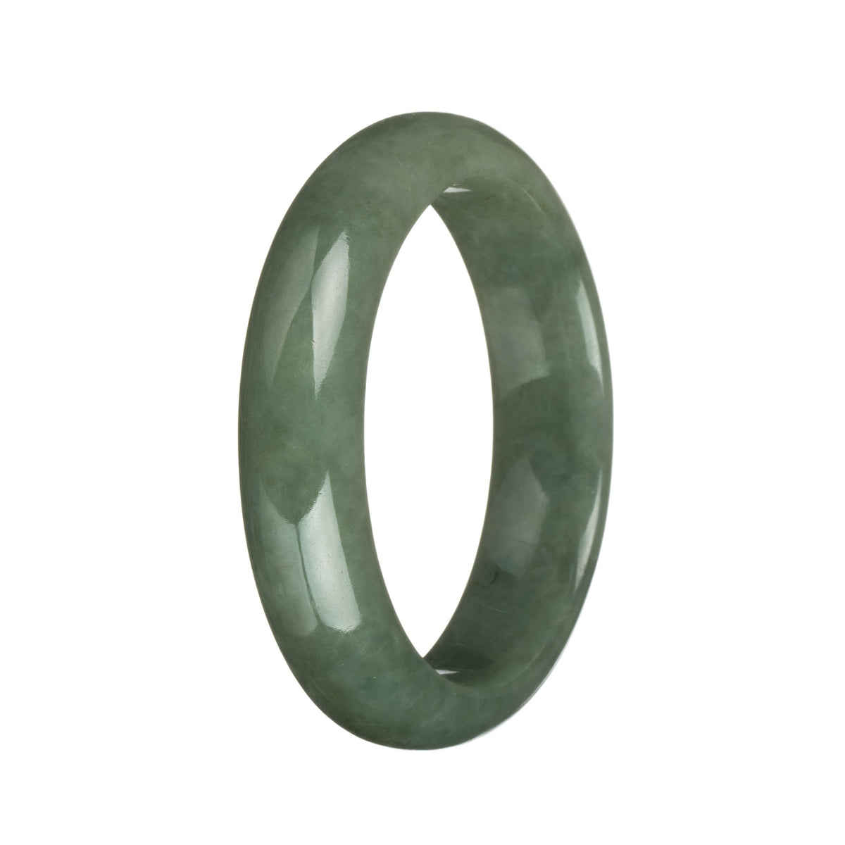 55.3mm Green Jade Bangle Bracelet