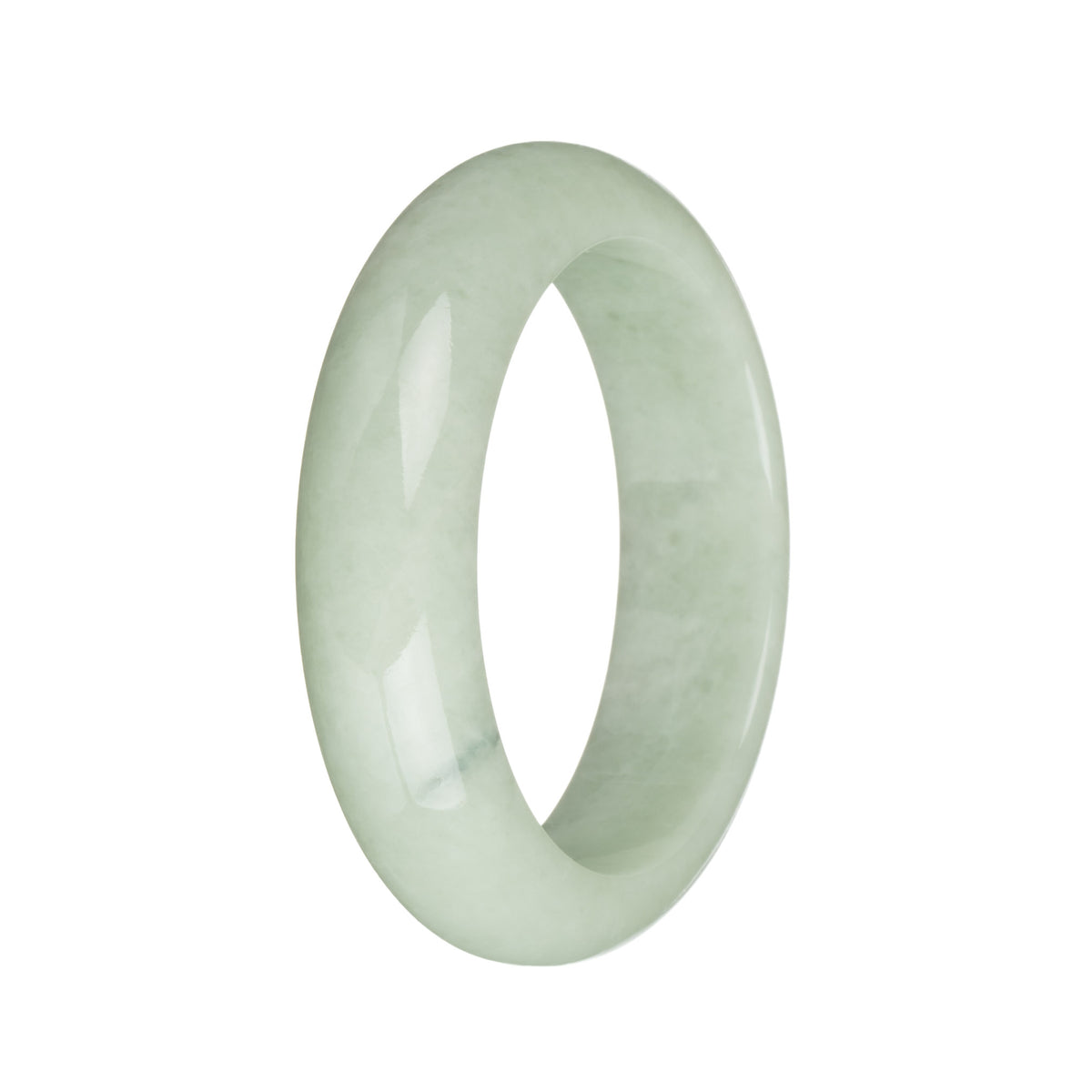 54.2mm Light Green Jade Bangle Bracelet