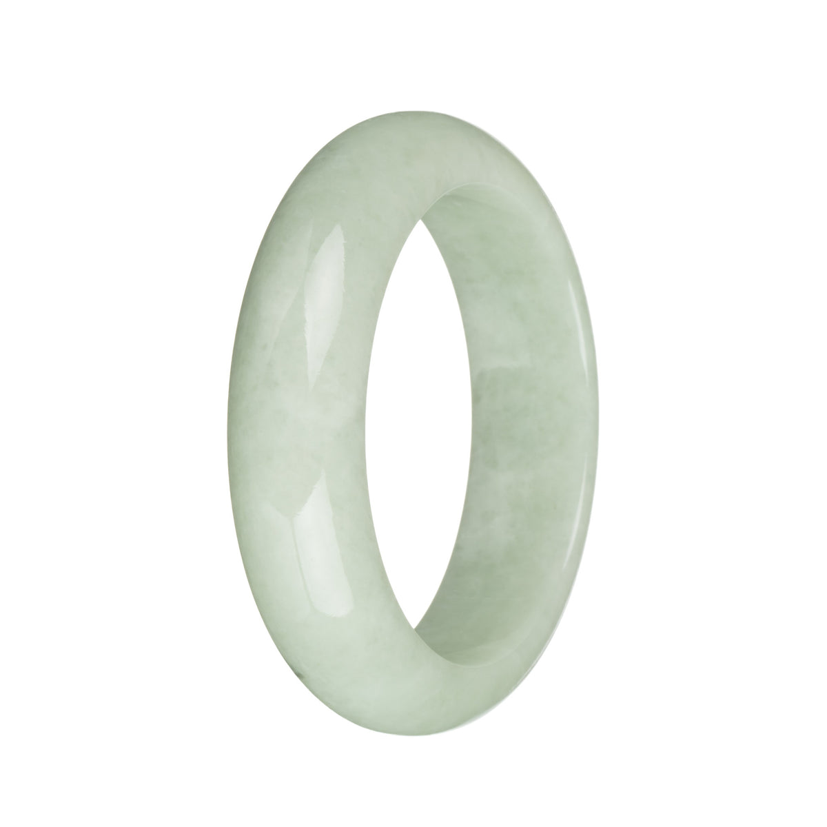 54.2mm Light Green Jade Bangle Bracelet