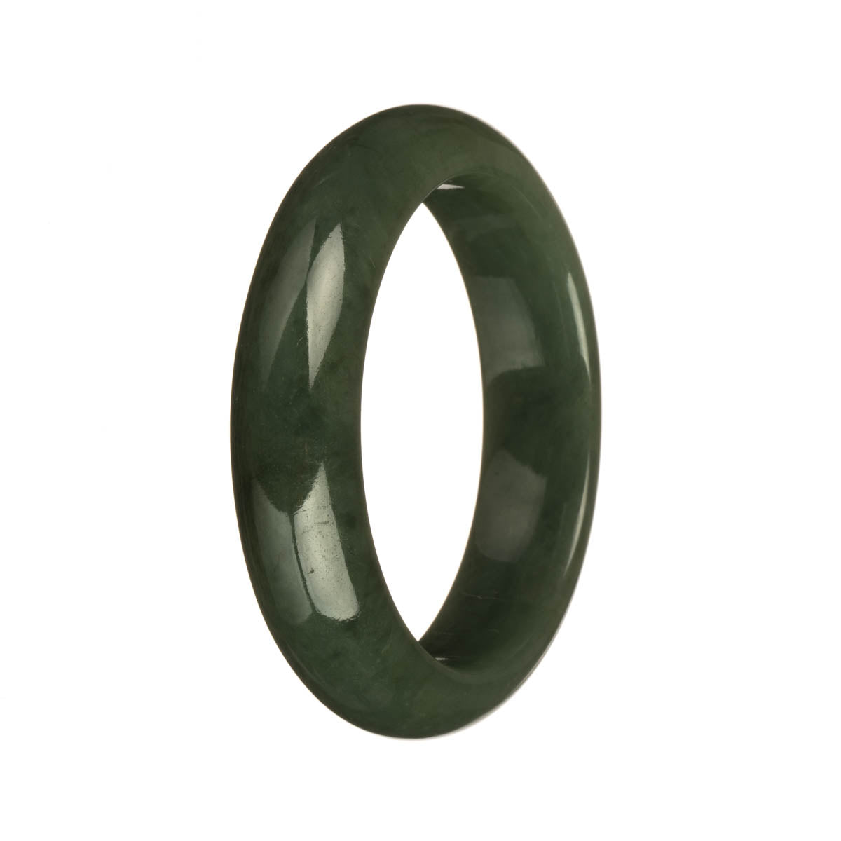 54.5mm Green Jade Bangle Bracelet