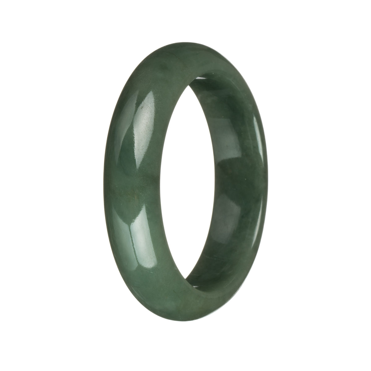 54.5mm Green Jade Bangle Bracelet