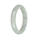 57.8mm Light Grey Jade Bangle Bracelet