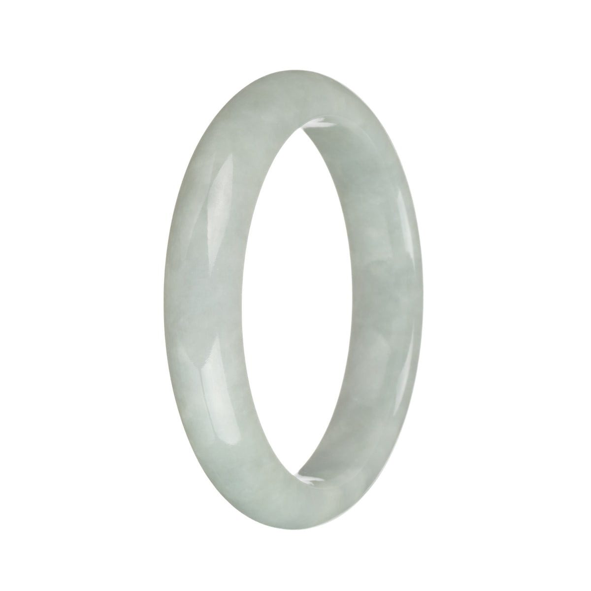 57.8mm Light Grey Jade Bangle Bracelet