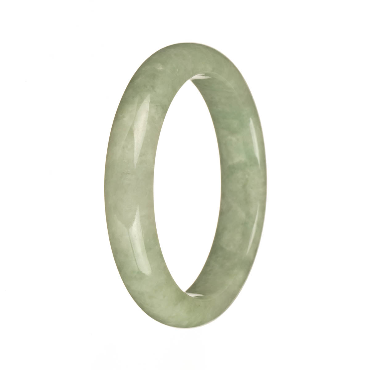 56.5mm Light Green Jade Bangle Bracelet