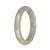 58.5mm Greyish White Jade Bangle Bracelet